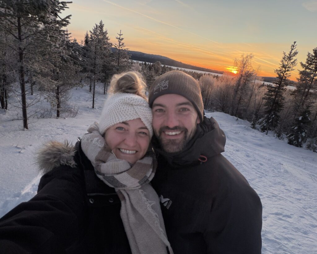 Ilse and Mathias, hosts of Lappvall Lodge in Swedish Lapland